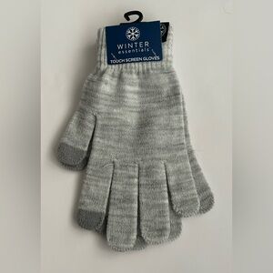 New Winter Essentials Texting Touch Screen Gray Gloves Unisex Teenager Size